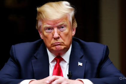 President Donald Trump delivers a speech at a rally while announcing new trade tariffs – Trump warns of 35% tariffs.