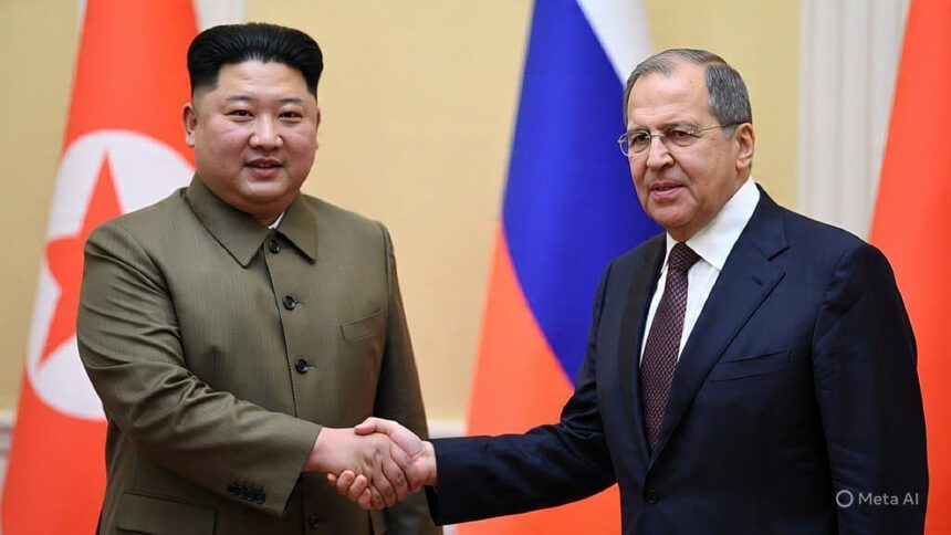 North Korean leader Kim Jong Un and Russian Foreign Minister Sergei Lavrov express solidarity over Russia's actions in Ukraine
