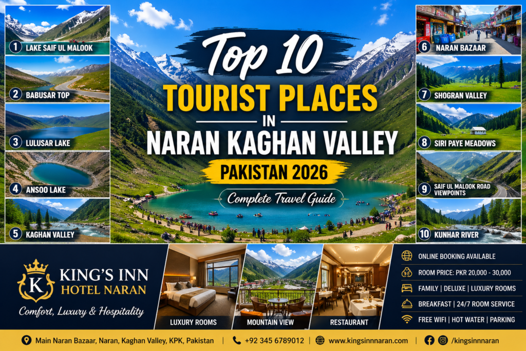 Ultimate Top 10 Must-Visit Tourist Places in Naran Kaghan Valley 2026 Guide